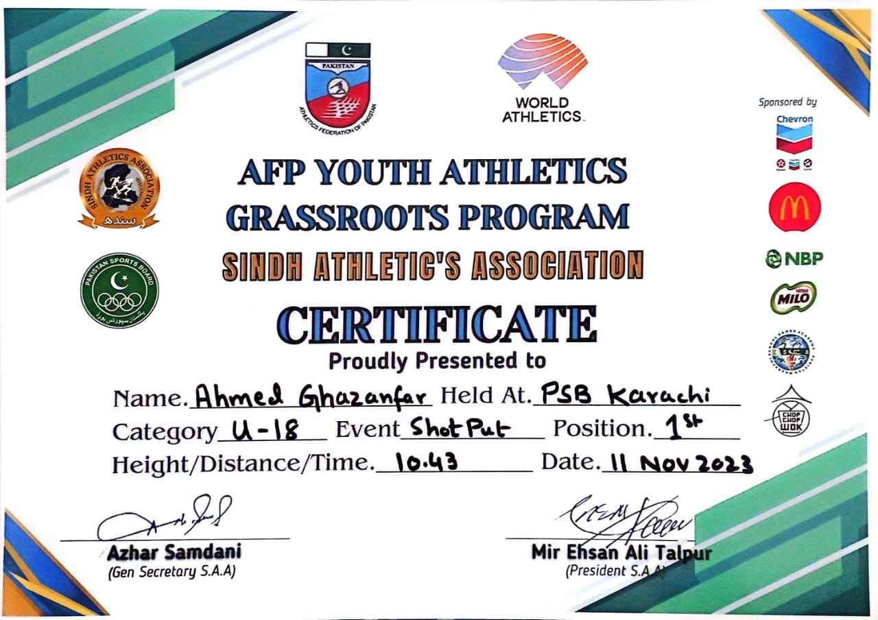 Track and Field Achievement