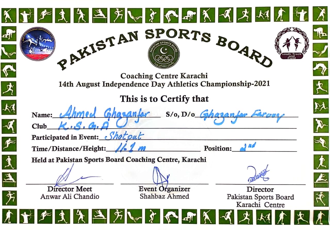 Track and Field Achievement